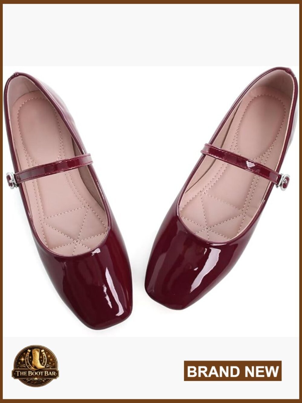 Classic Mary Jane Ballet Flats - Soft PU Leather Slip On Shoes